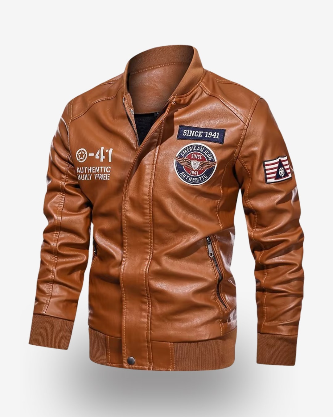 Men's Leather Jacket - Esrange