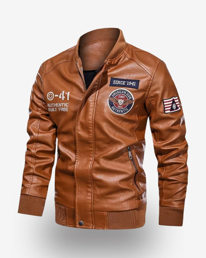 Men's Leather Jacket - Esrange