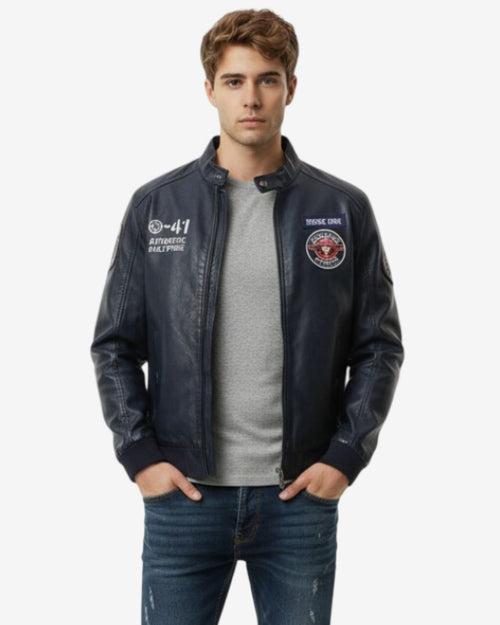 Men's Leather Jacket - Esrange