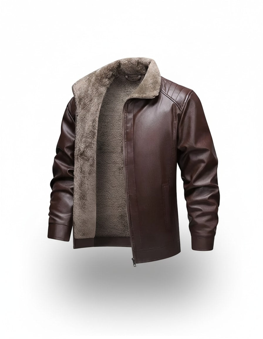 Men's Leather Jacket - Bergen