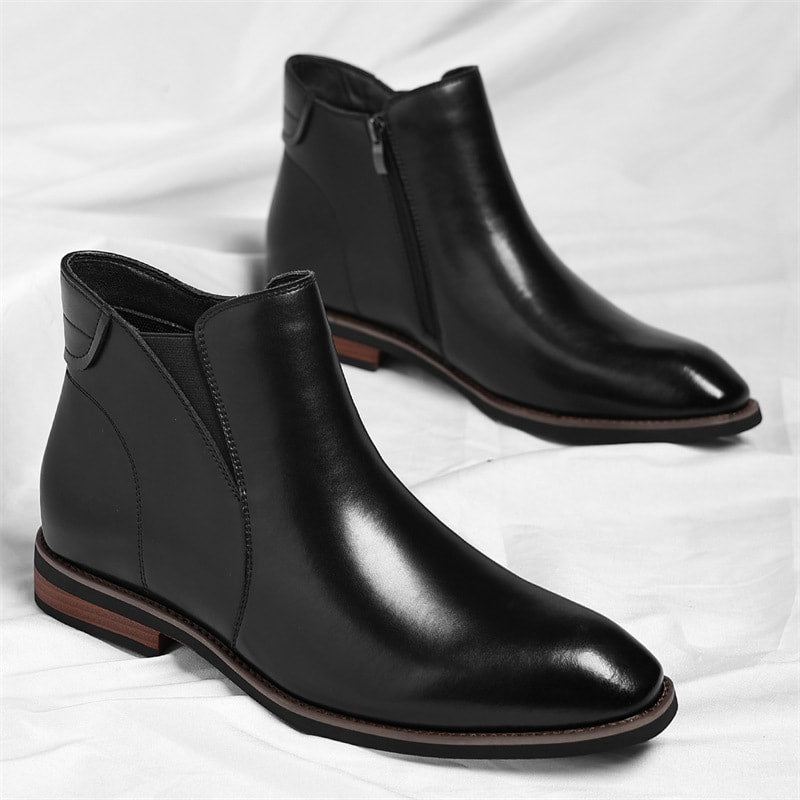 Cristiano Faux Leather Chelsea Boots