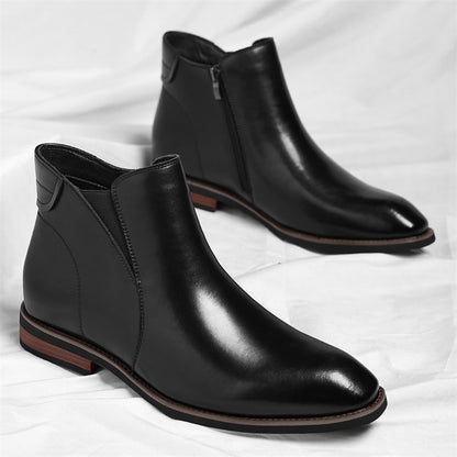 Cristiano Faux Leather Chelsea Boots