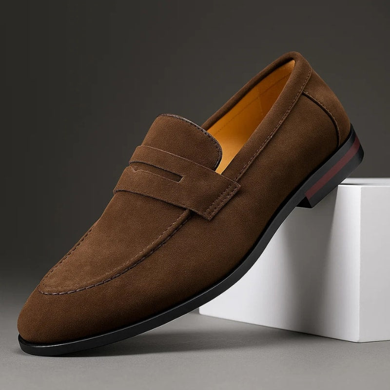 Marco Suede Penny Loafers