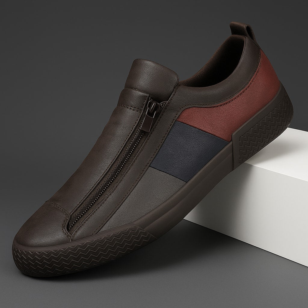 Claude Monet Leather Sneakers