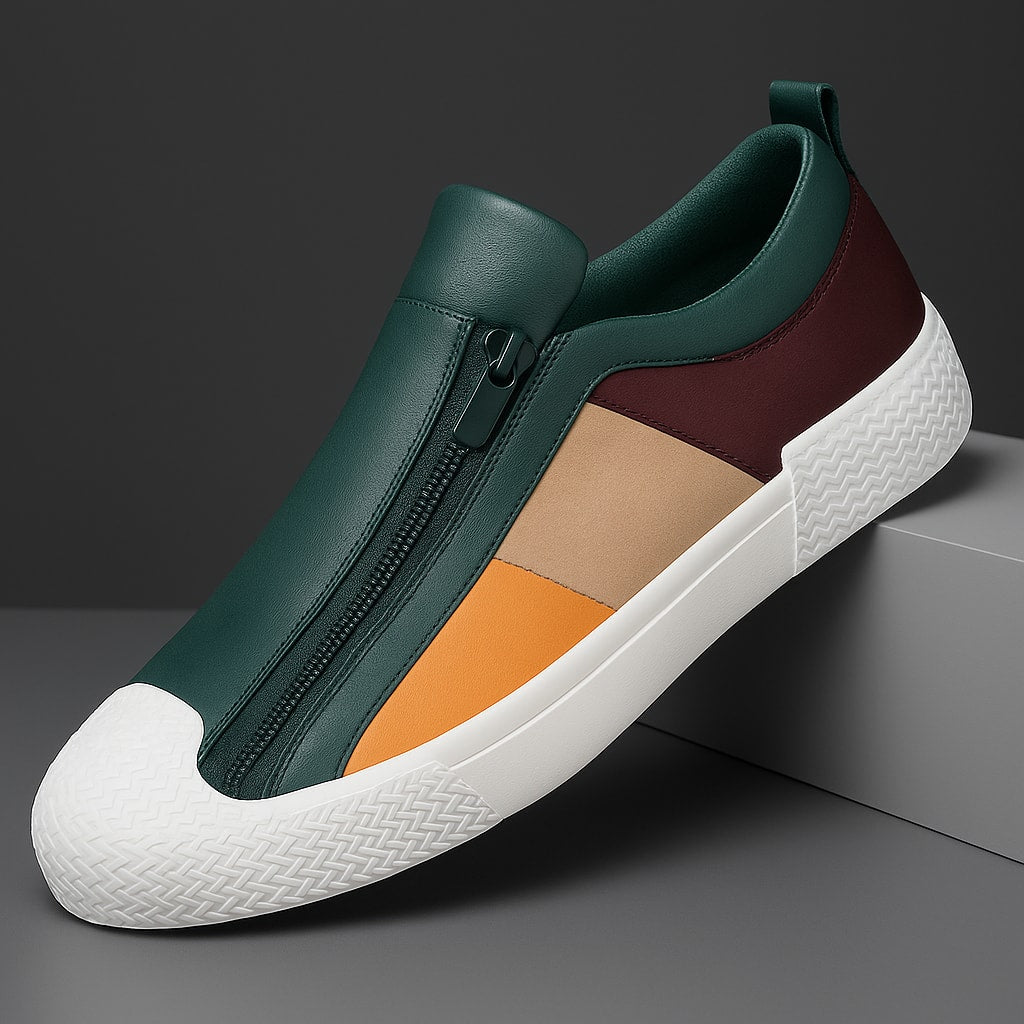 Claude Monet Leather Sneakers