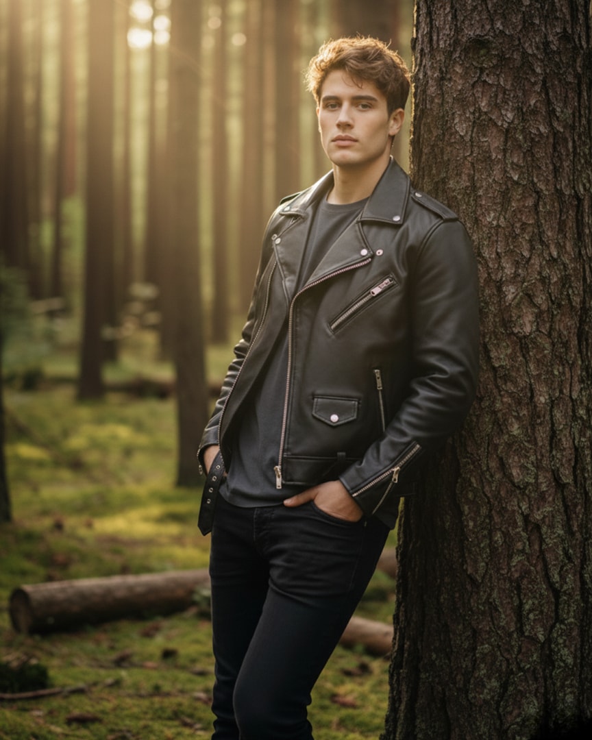 Men's Leather Jacket - Roma